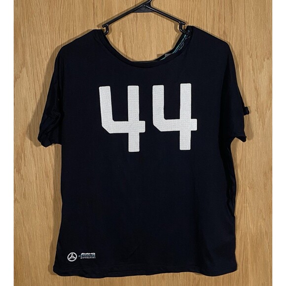 Hamilton Mercedes AMG Petronas Motorsport #44 Women's Sz Sm Short Sleeve Top NWT - Picture 1 of 6